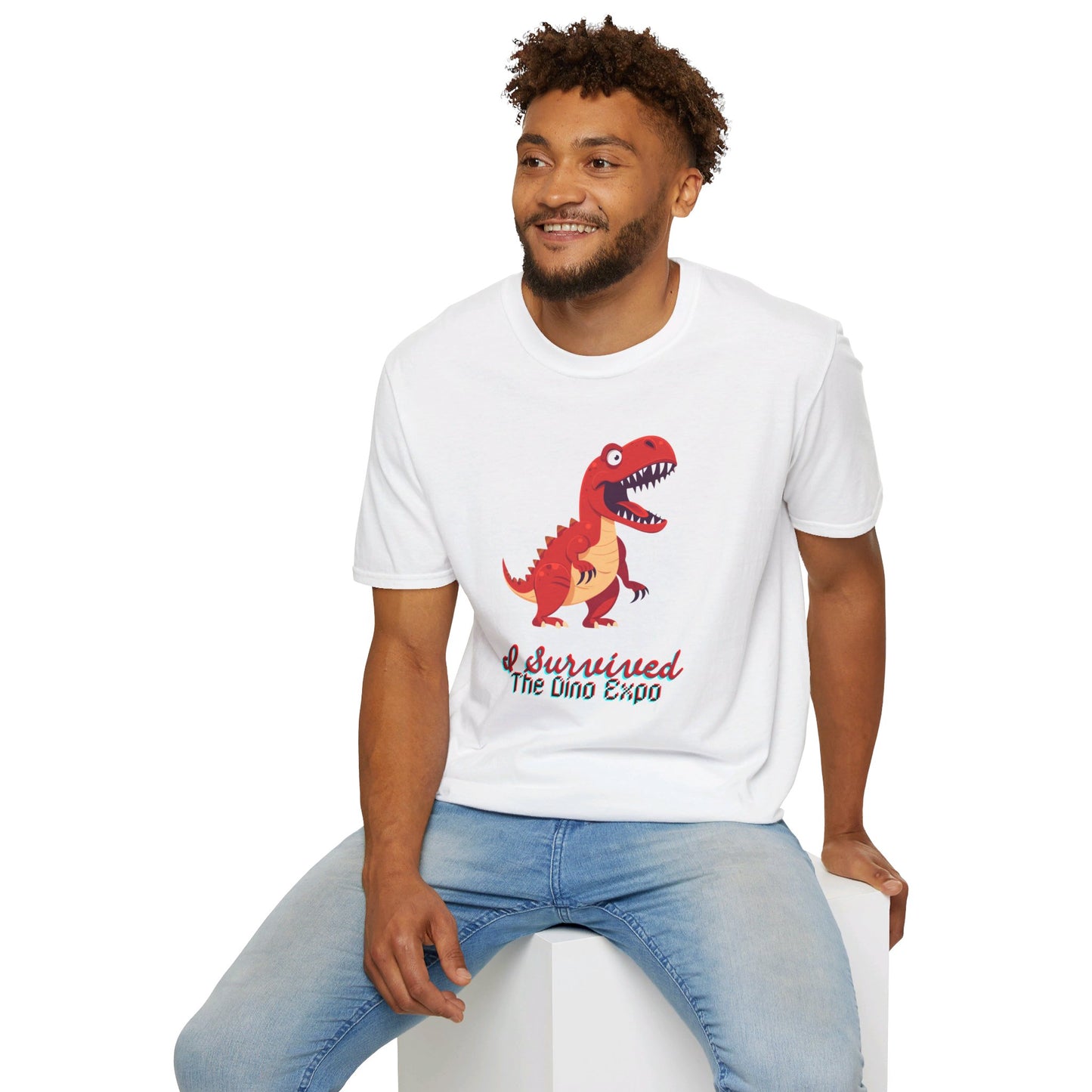 I Survived the Dino Expo Men's Softstyle T-Shirt