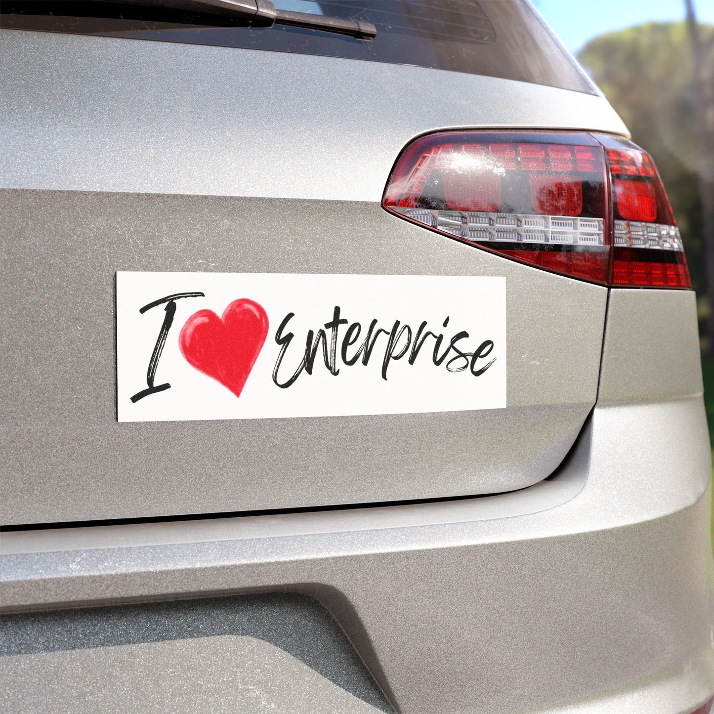 I Love Enterprise Car Magnet