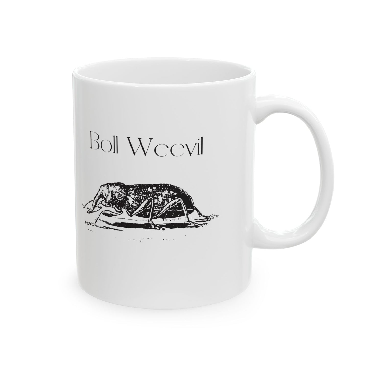 Boll Weevil Wikipedia Ceramic Mug, (11oz, 15oz) White