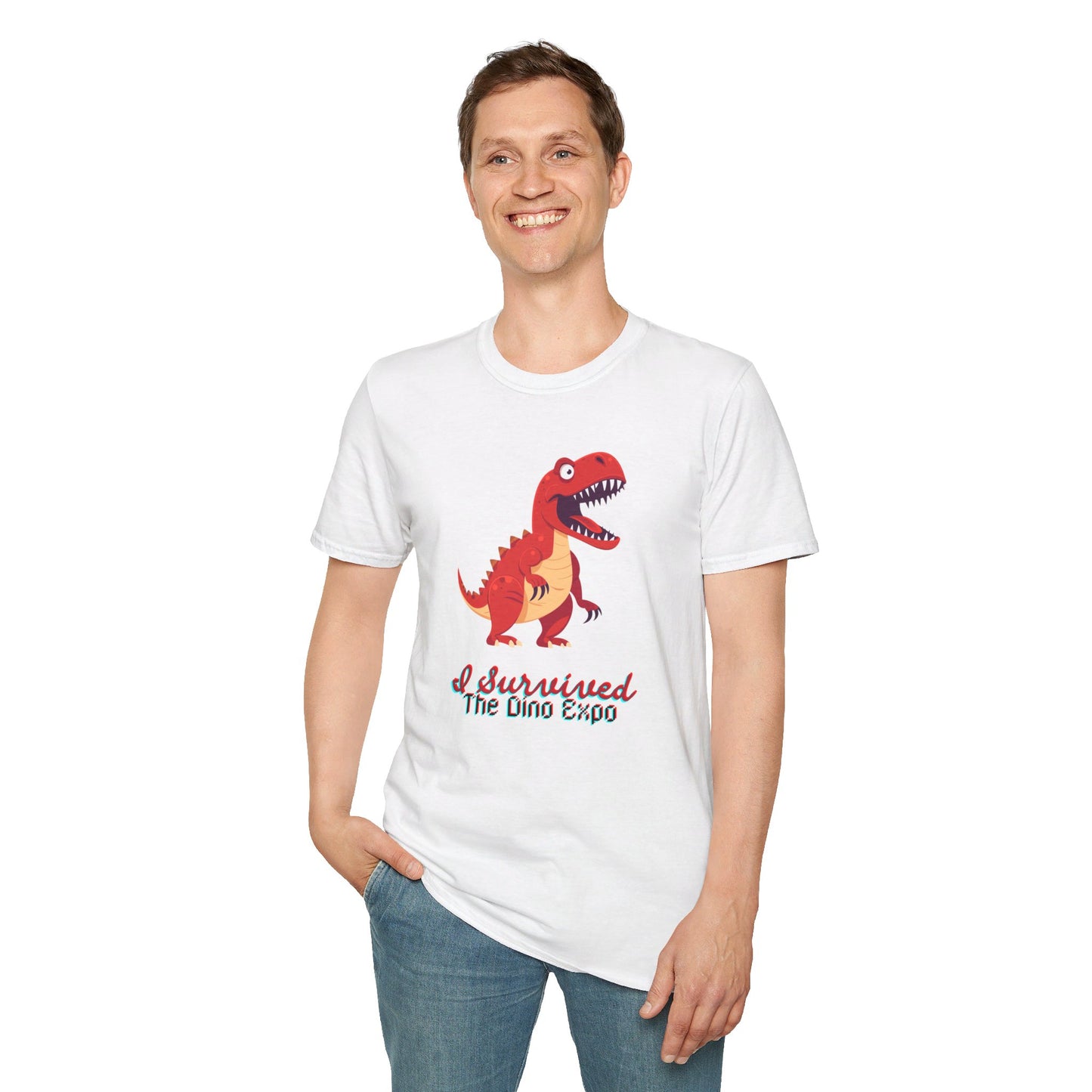 I Survived the Dino Expo Men's Softstyle T-Shirt