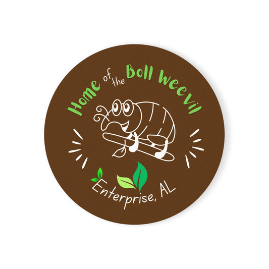 Boll Weevil Cork Back Coaster