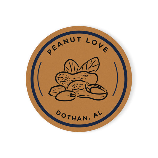 Peanut Love Cork Back Coaster